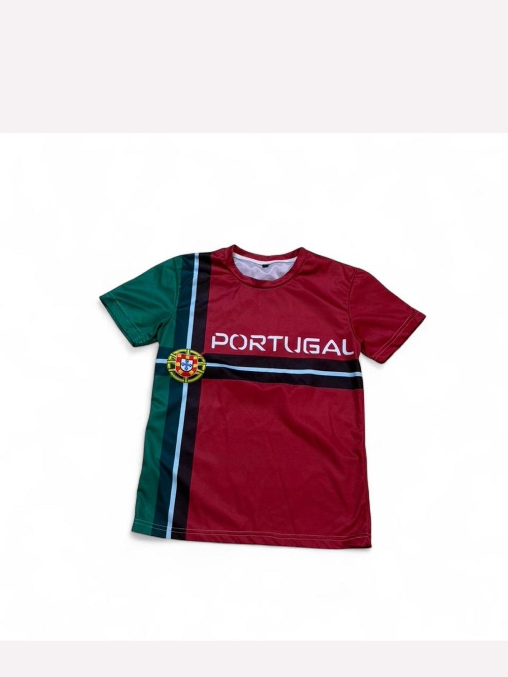 Portugal Graphic Kids Tee - Red & Green